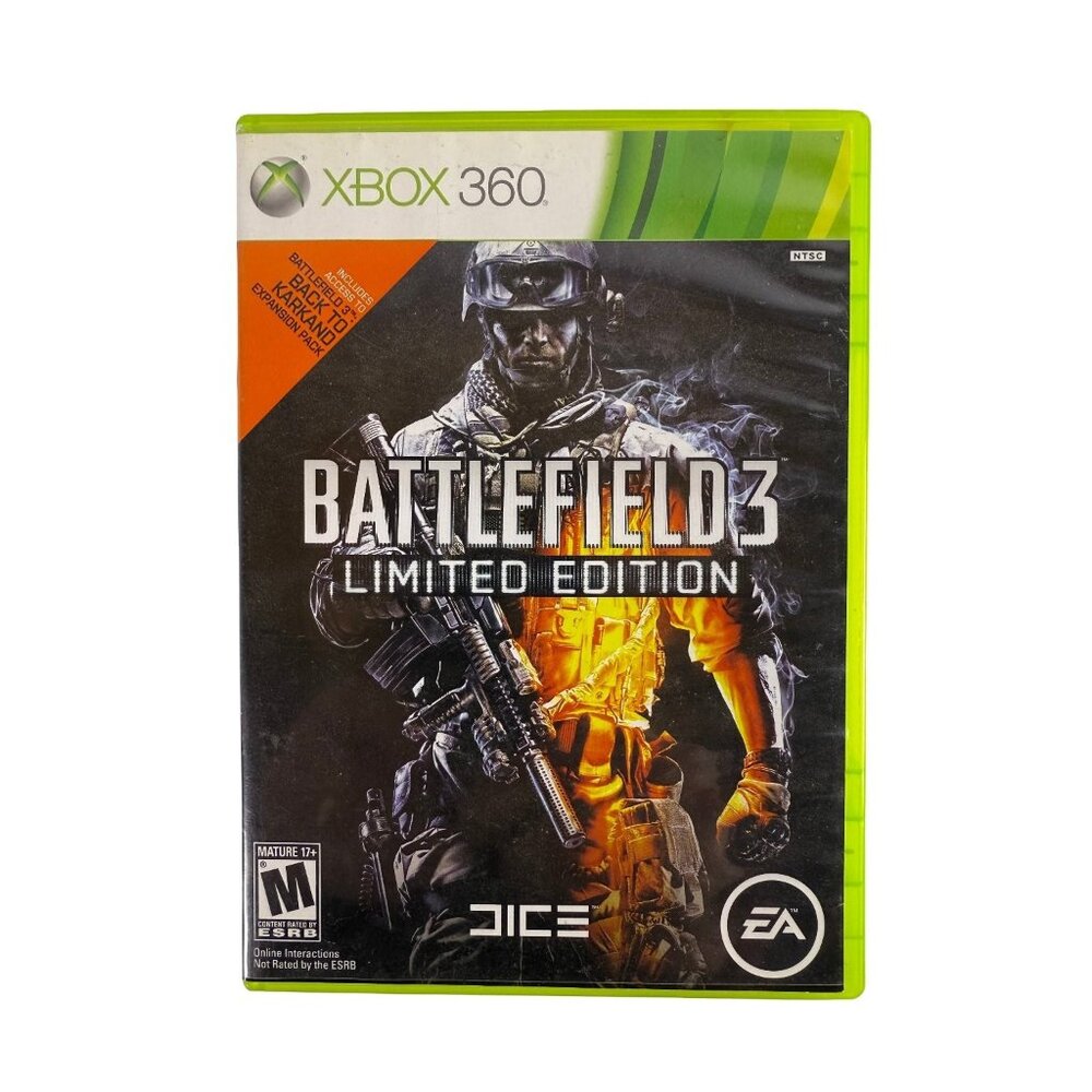Battlefield 3 Limited Edition For Xbox 360 Includes Back To Karkand Expansion Pa